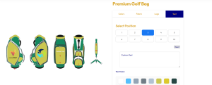 Text - Custom Golf Bags